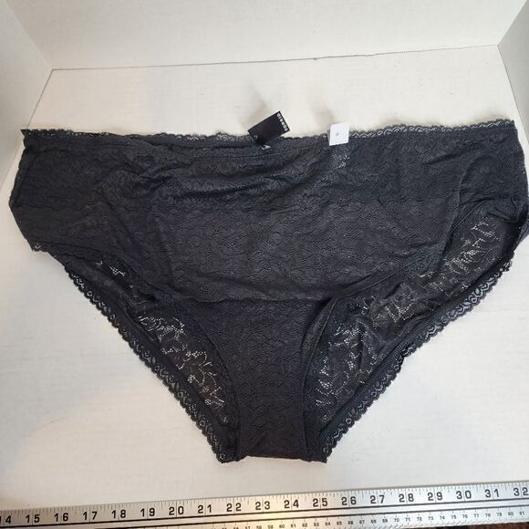 5X 28W Torrid Black Lace Panty Hipster Mid Rise 4 Way Stretch Lingerie Boudior P - Picture 3 of 7